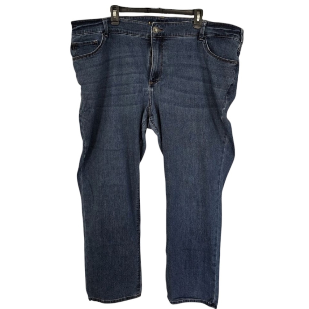Lee Perfect Fit Straight Leg Blue Jeans Plus Size 24W Medium
